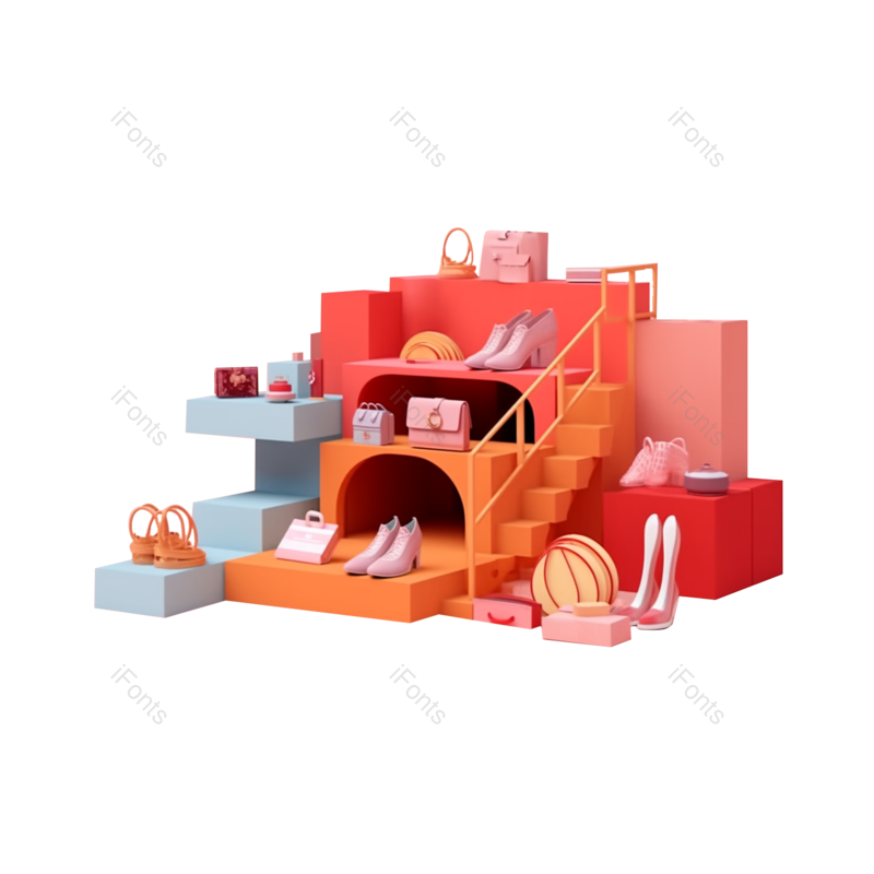 装饰图片,商品元素,卡通PNG,鞋子免抠素材